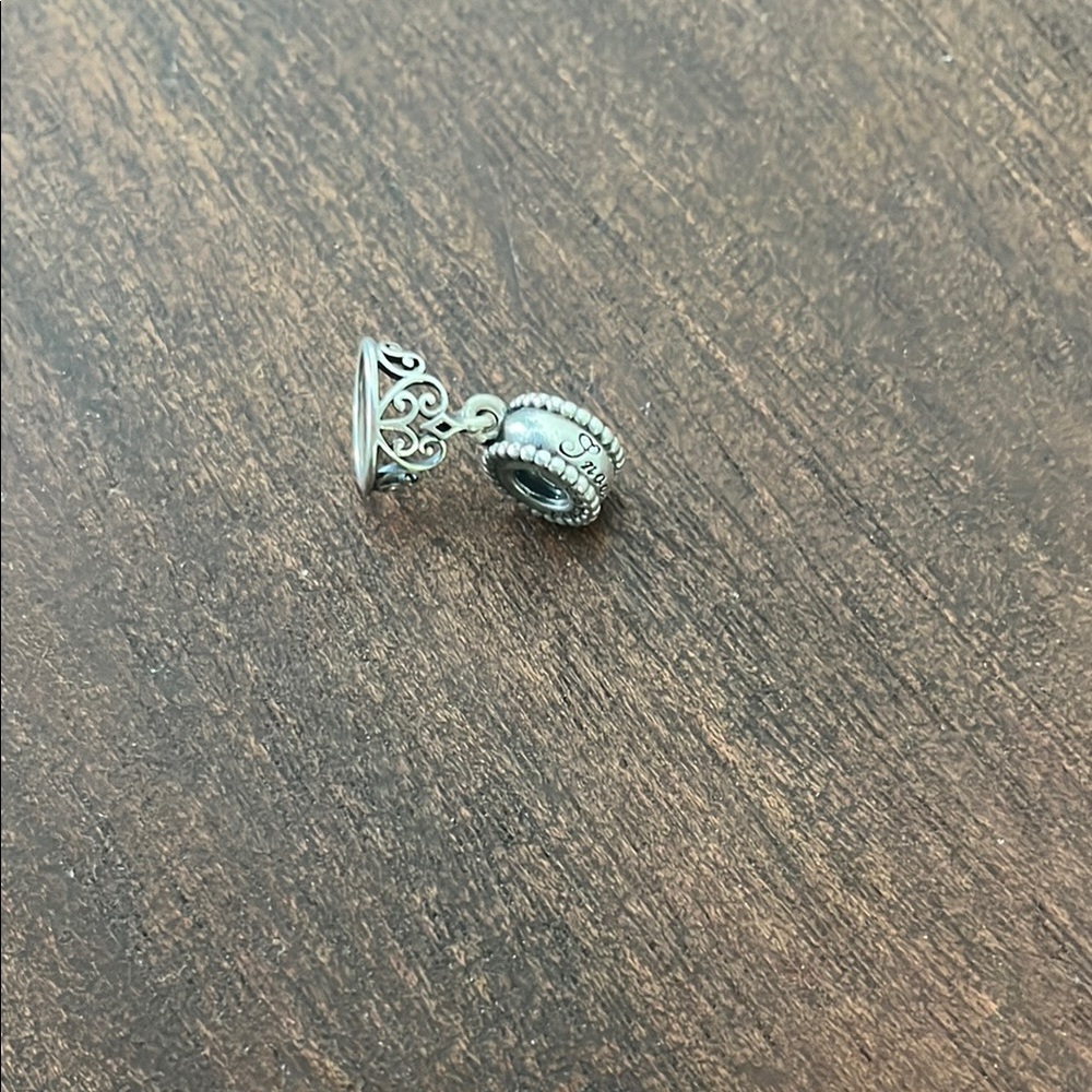 Silver Snow White with Crown Charm